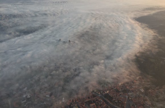 Kelionės oro balionu akimirka