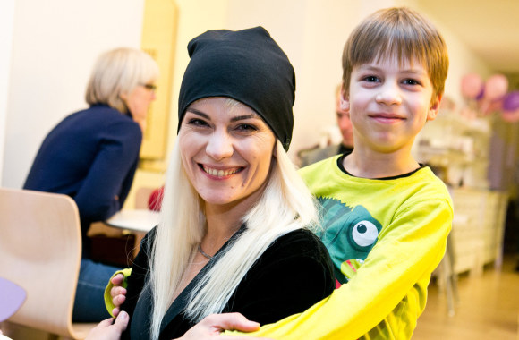 Jurga Šeduikytė su sūnumi