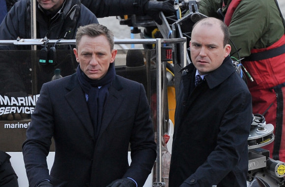 Danielis Craigas ir Rory Kinnearas juostos „Spectre“ filmavime