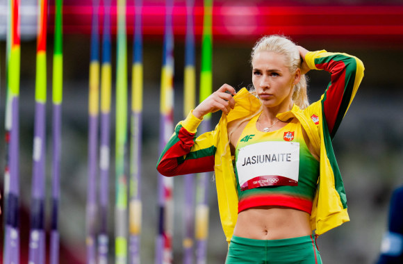 Liveta Jasiūnaitė – Tokijo olimpiados ieties metimo finale / K.Štreimikio nuotr.
