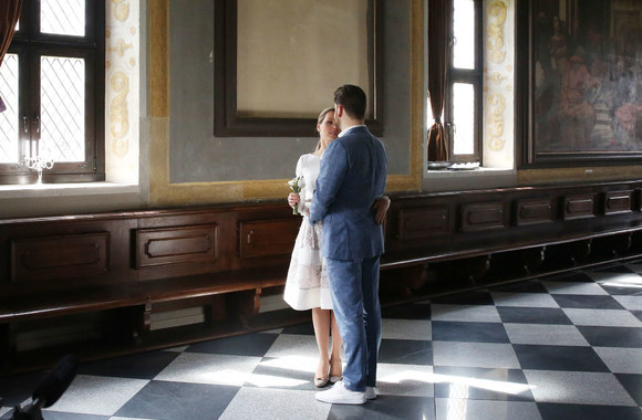 Ryčio Buračo ir  Vytautės Survilaitės vestuvių akimrika