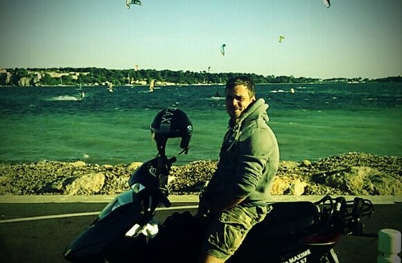 L.Pobedonoscevo kelionės po Prancūziją akimirka