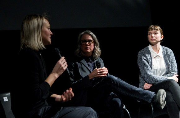 ŠMC kino salėje įvyko retrospektyvos „Netobula: Jennifer Reeves kinas“ atidarymas/Pauliaus Peleckio nuotr.