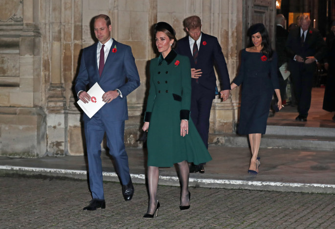 Princas Williamas, Catherine Middleton, princas Harry ir Meghan Markle / „Scanpix“ nuotr.