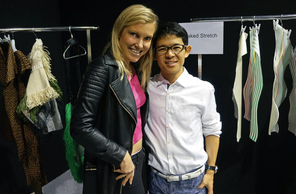 Marija Bukauskaitė ir dizaineris Yoshiyuki Miyamae