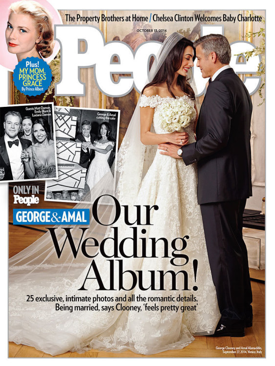 George'as Clooney ir Amal Alamuddin / Žurnalo „People“ viršelis