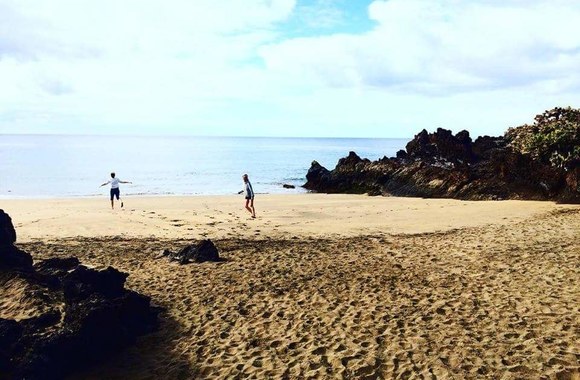 Ievos Krivickaitės, Monikos Linkytės ir Gintarės Rimdžiūrės atostogų Lansarotės saloje akimirka