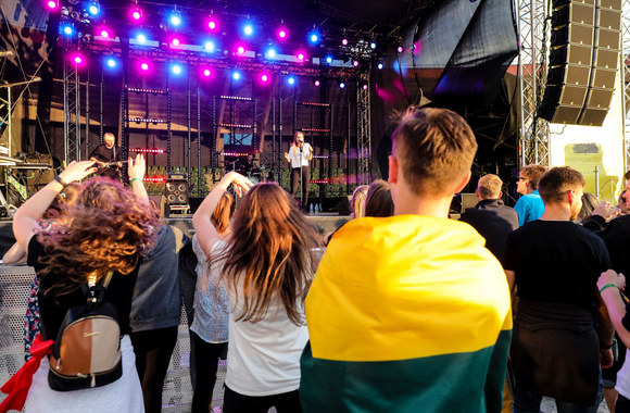 Pasaulio lietuvių jaunimo susitikimo finalinio vakaro akimirka