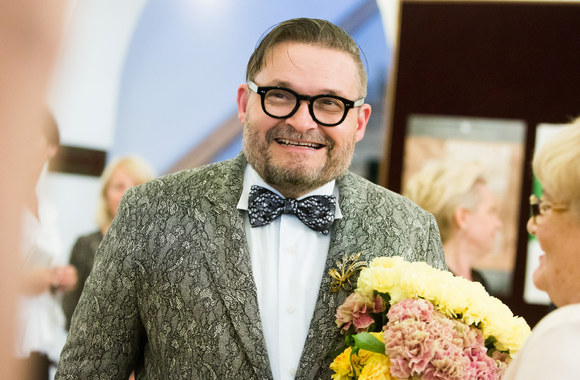 Aleksandro Vasiljevo parodos atidarymo akimirka