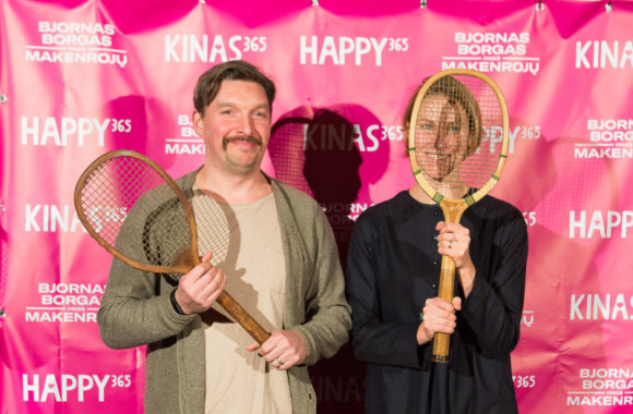 Išskirtinio filmo seanso „Bjornas Borgas prieš Makenrojų“ svečiai