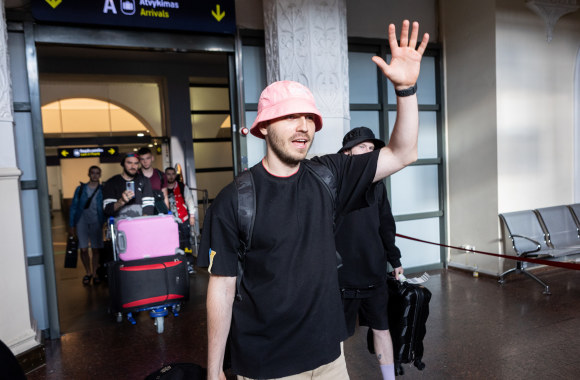 „Kalush Orchestra“ atvyko į Vilnių / Pauliaus Peleckio nuotr.