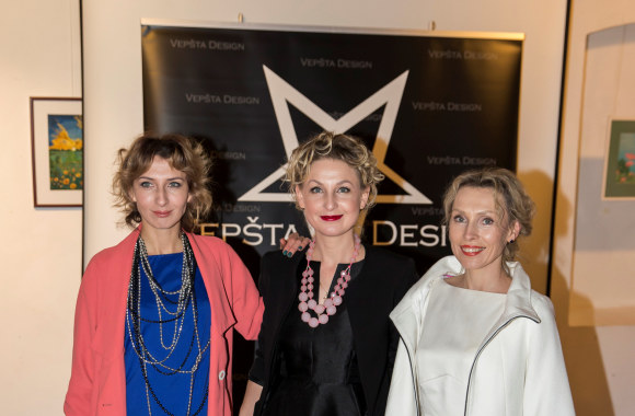 Mariaus Vepštos parodos akimirka