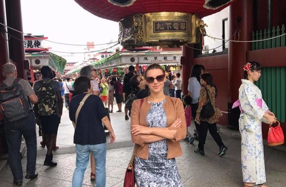 Deimantės Andriuškaitės atostogų Japonijoje akimirka