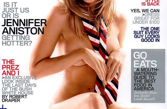 Jennifer Aniston ant GQ viršelio (2009 m. sausis)