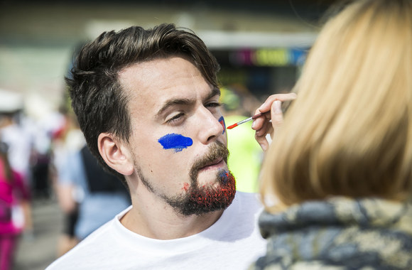 „The Color Run“ bėgimo Vilniuje akimirka