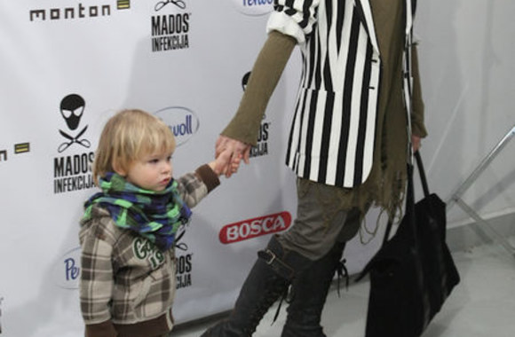 Evelina Kauklienė su sūnumi Patriku