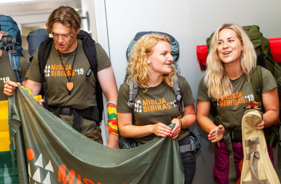 „Misija Sibiras 2019“ dalyvių sutiktuvės Vilniaus oro uoste