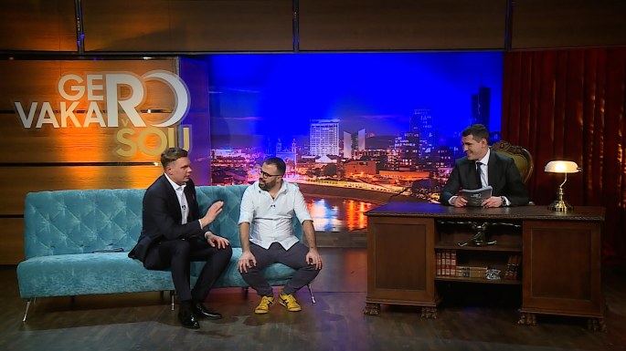 Gian Luca Demarco laidoje „Gero vakaro šou“ / TV3 nuotr.