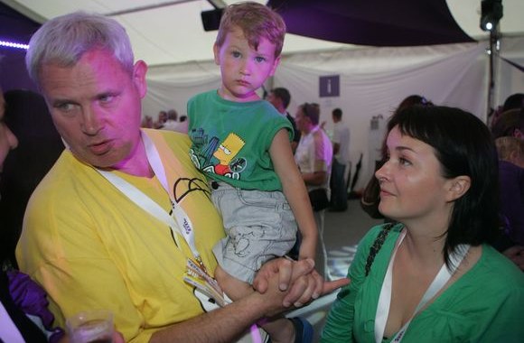 Klaipėdos meras Vytautas Grubliauskas su šeima