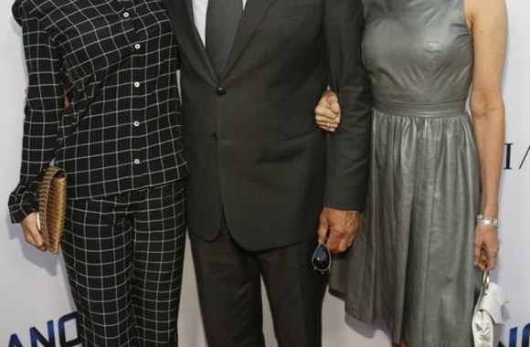 Harrisonas Fordas su žmona Calista Flockhart ir dukra Georgia Ford