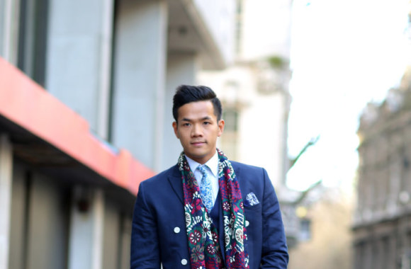 Londono vyrų mados savaitės gatvės stilius