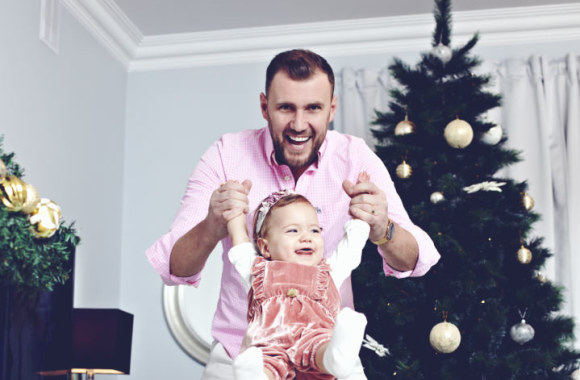 Laurynas Žižys su dukra Lėja