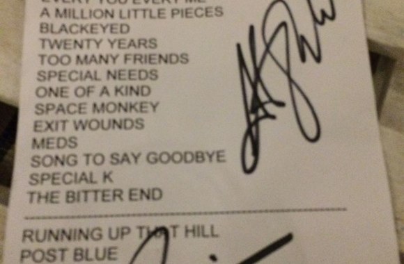 Placebo dainų sąrašas - dovana po koncerto / I.Norkes asmeninio archyvo nuotr.