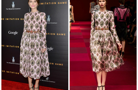Keira Knightley su „Dolce & Gabbana“ suknele