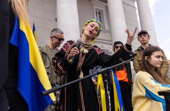 Ukrainos estrados žvaigždžių palaikymo akcija / Gedmanto Kropio nuotr.