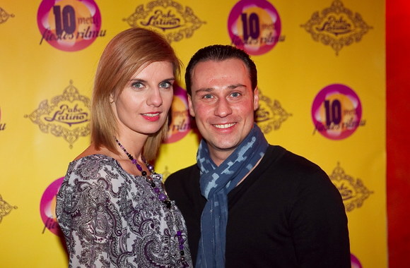 Andrius Kandelis su žmona Milda