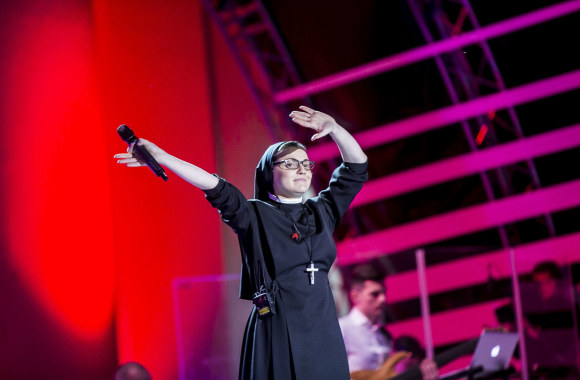 Cristinos Scuccia koncerto akimirka