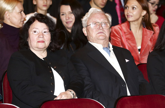 Algimantas Čekuolis su žmona Edita