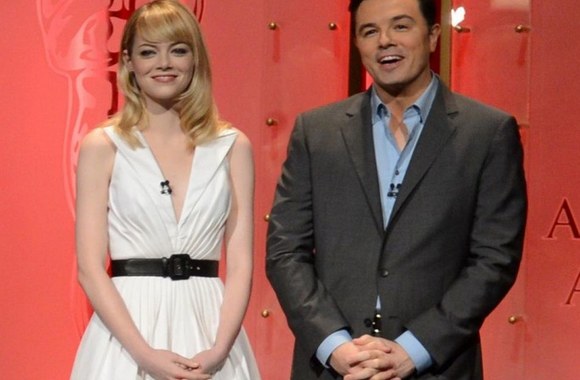 Emma Stone ir Sethas MacFarlane'as