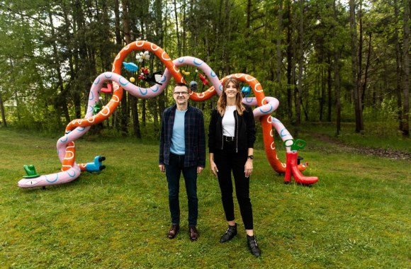 Prof. Virginijus Šikšnys ir Eglė Žvirblytė / „Go Vilnius“ nuotr.