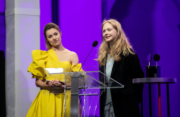 Barbora Bareikytė Nacionalinių Lietuvos kino apdovanojimų ceremonijoje / Pauliaus Peleckio nuotr.