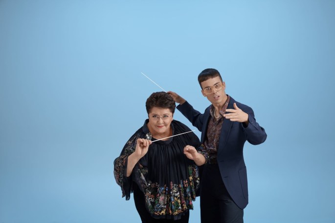 Muzikinio šou „Maestro“ dalyviai Zita Kelmickaitė ir FreeFinga / T.Vyšniausko nuotr.