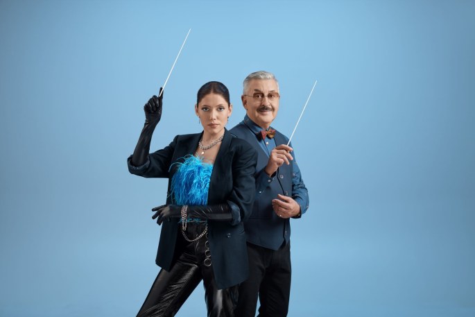 Muzikinio šou „Maestro“ dalyviai Monika Pundziūtė-Monique ir Vytenis Pauliukaitis / T.Vyšniausko nuotr.