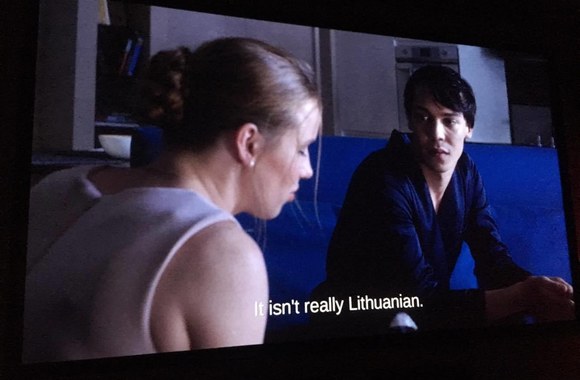 Romo Zabarausko filmo premjeros akimirka