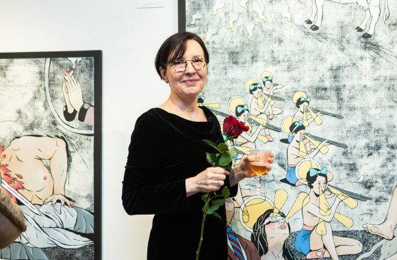 Menininkės Laisvydės Šalčiūtės paroda/Gretos Skaraitienės/„ŽMONĖS Foto“ nuotr.