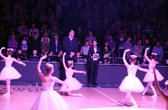 Ilgosios pertraukos metu pasveikintas Arvydas Sabonis