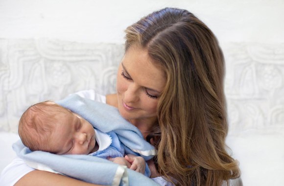 Švedijos princesė Madeleine su sūnumi Nicolu