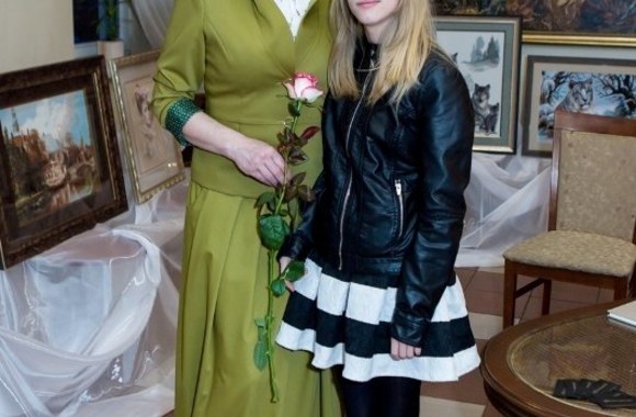 Daiva Tamošiūnaitė su dukra Adele