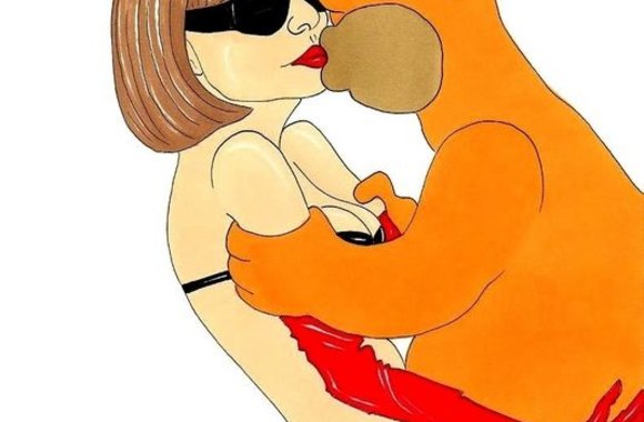 Homeris Simpsonas ir Anna Wintour – italų menininko komikse