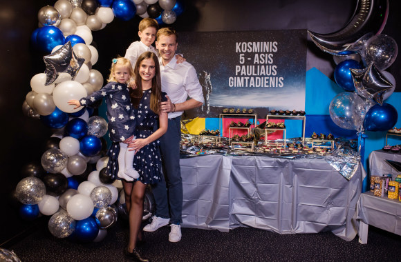 Agnės ir Nerijaus Juškų sūnaus Pauliaus gimtadienis / L.Kondratės nuotr.