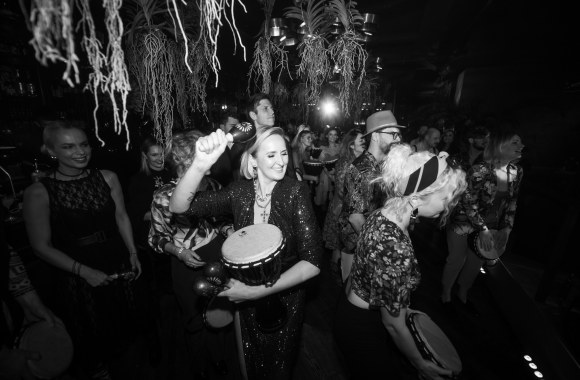 Lauros Vagonės vakarėlio akimirka / asmeninio albumo nuotr.