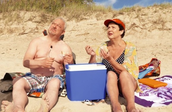 Filmo kadras_ Arvydas Dapšys ir Larisa Kalpokaitė