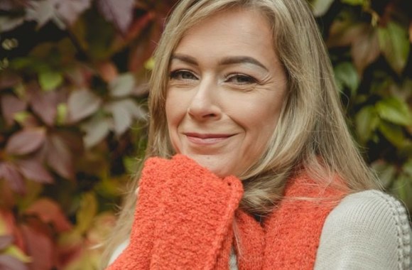 Gabija Jaraminaitė tapo megztų drabužių modeliu