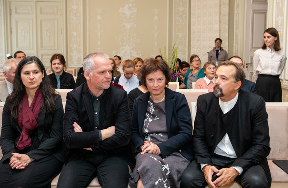 Kultūros ministerijos skiriamo apdovanojimo – garbės ženklo „Nešk savo šviesą ir tikėk" įteikimai/ Pauliaus Peleckio nuotr.