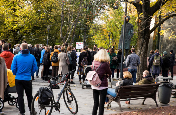 Protestas prieš žiniasklaidos suvaržymus „Tiesos Neužtildysi“