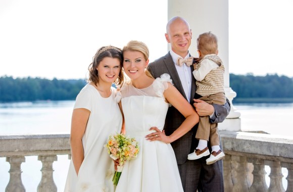 Rūta Mikelkevičiūtė ir Rolandas Remeikis su vaikais Dominyka ir Jonu Antanu